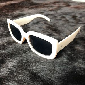 UO Oval White Sunnies